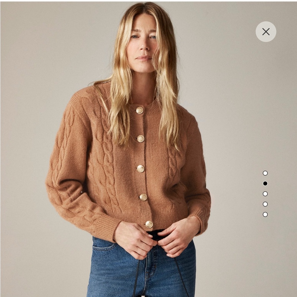 NWT J Crew Cable Knit Cardigan